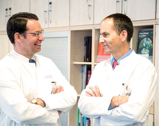 Prof. Schulze und Prof. Doenst